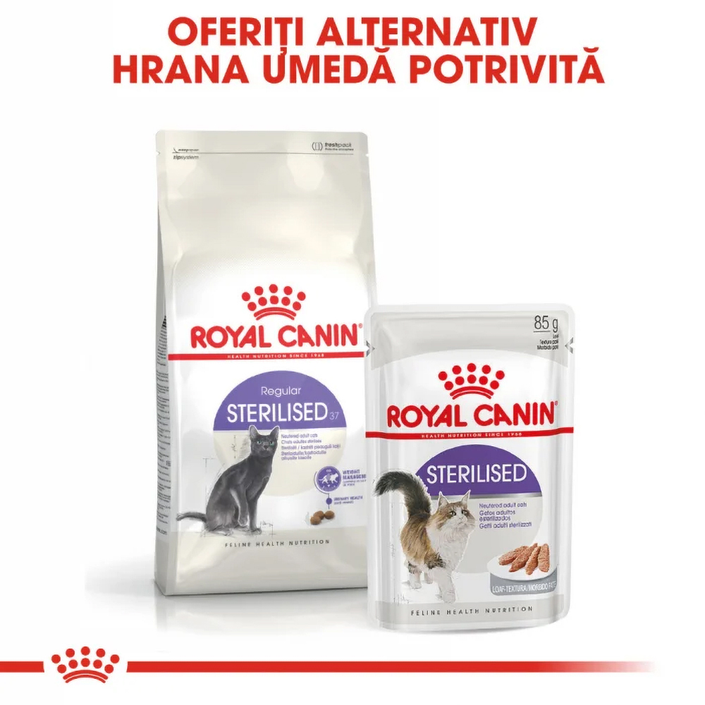 Hrana uscata pentru pisici ROYAL CANIN FHN Sterilised, Adult, Pasare, 4 kg