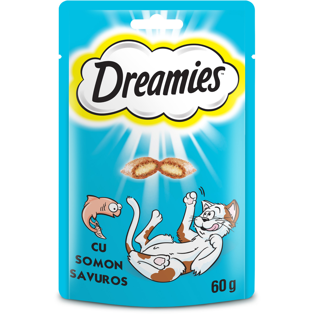 Recompensa pentru pisici DREAMIES, Snack, Somon, 60 g
