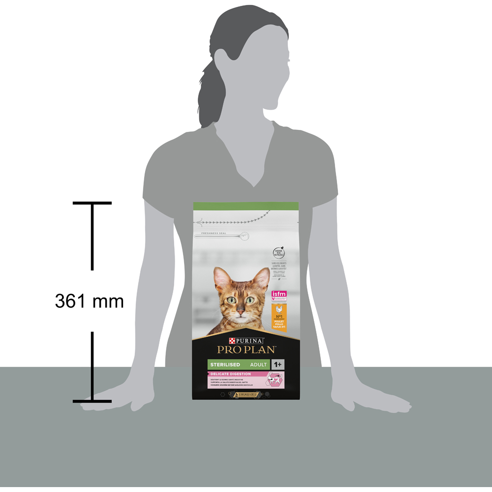 Hrana uscata pentru pisici PURINA PRO PLAN Delicate Digestion, Sterilised, Pui, 1.5 kg