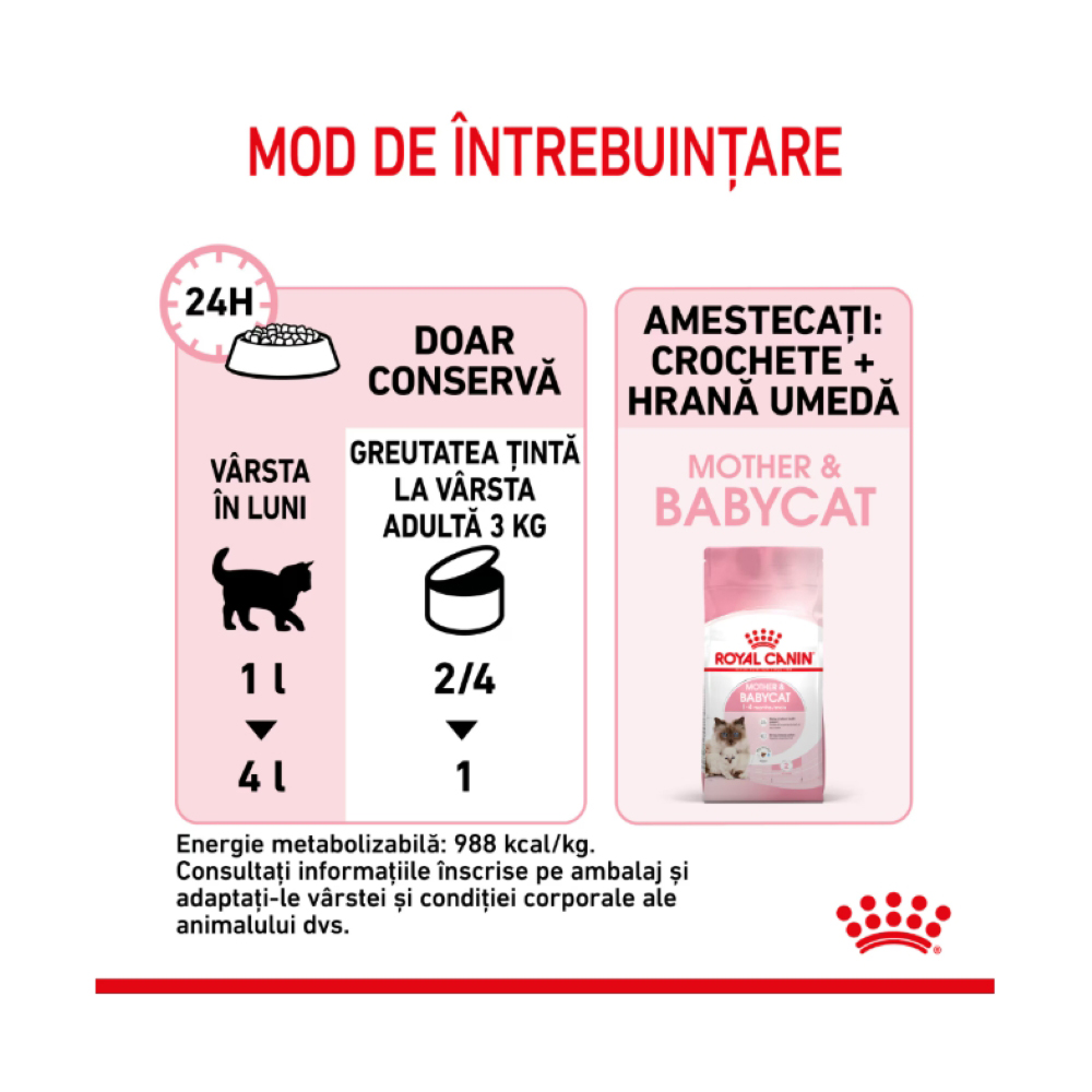 Hrana umeda pentru pisici ROYAL CANIN FHN Mother & Baby Pate, Junior, Mix, 12 x 195g