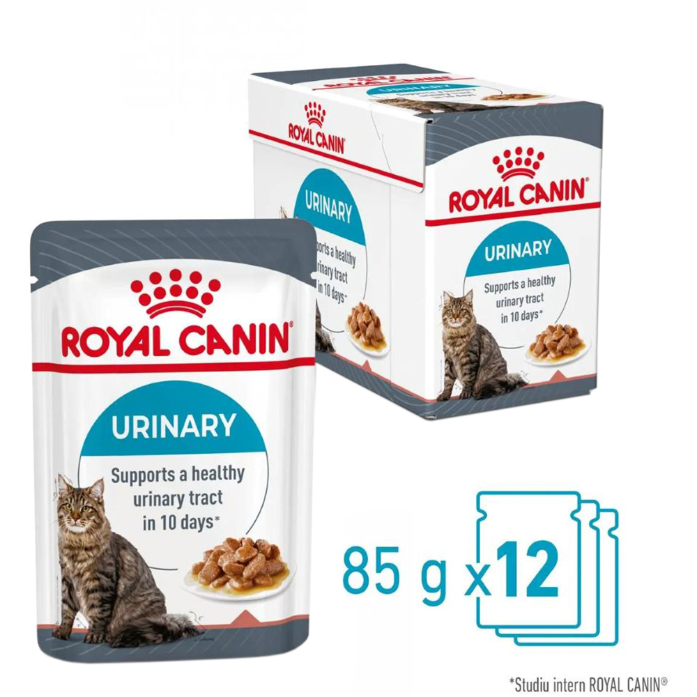 Hrana umeda pentru pisici ROYAL CANIN FCN Urinary Care, Adult, Mix, 12 x 85g