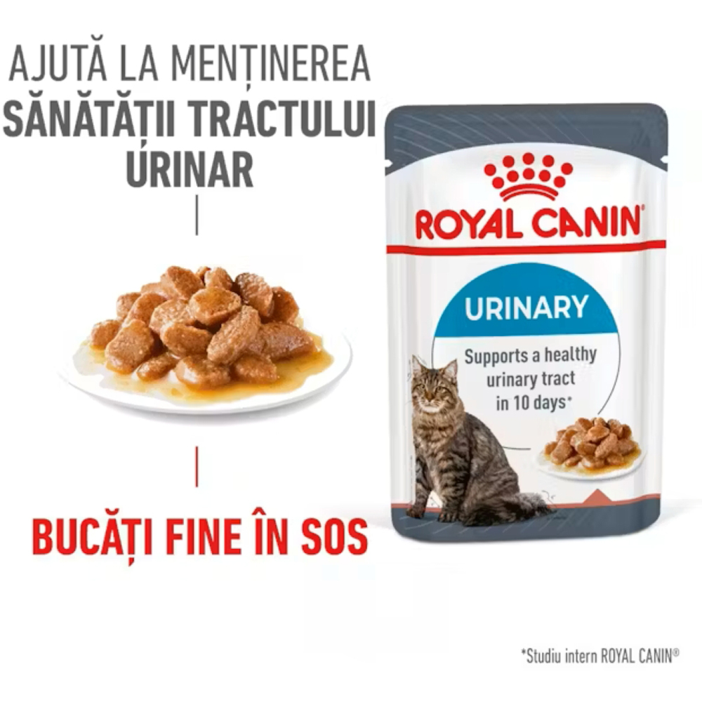 Hrana umeda pentru pisici ROYAL CANIN FCN Urinary Care, Adult, Mix, 12 x 85g