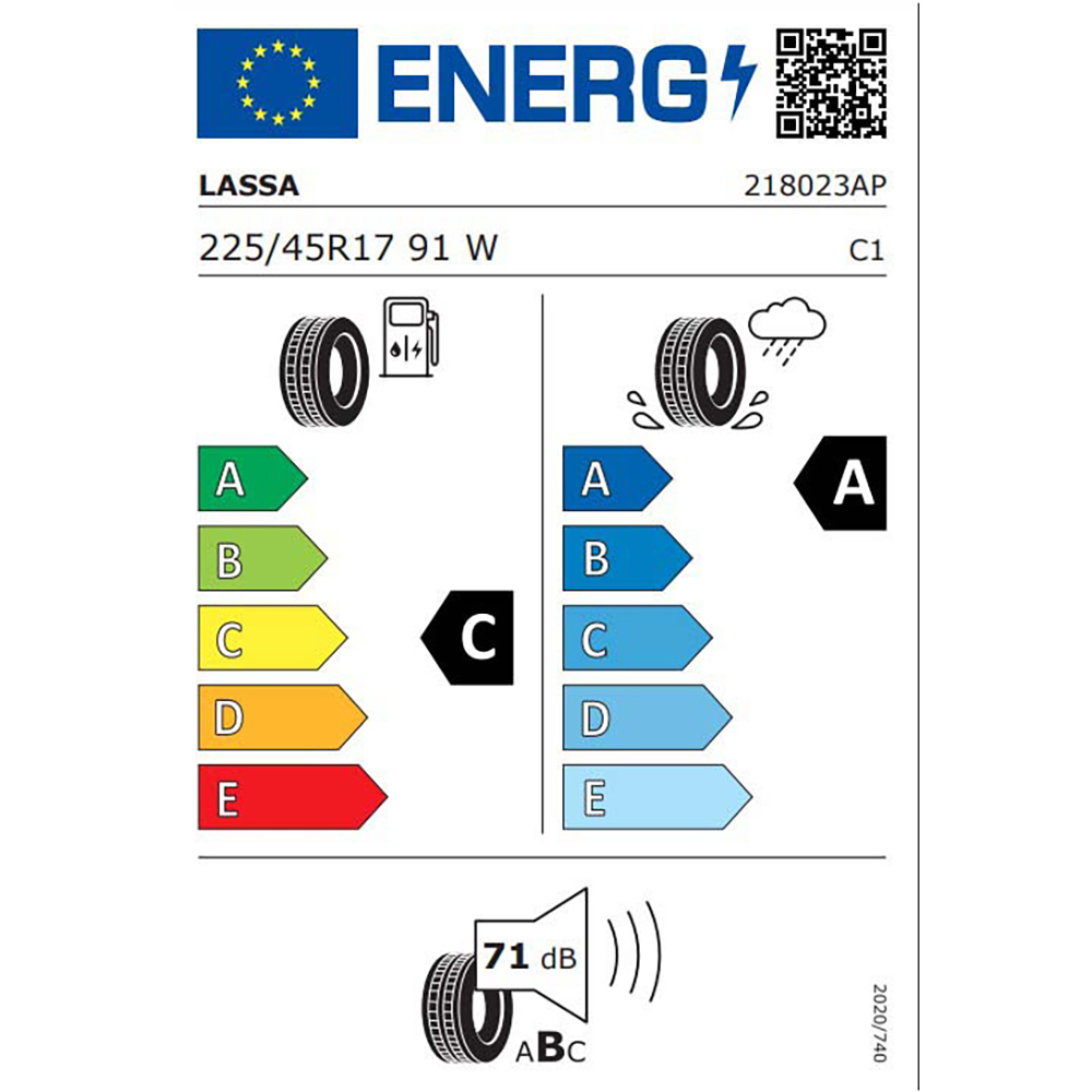 Anvelopa vara LASSA Revola 225/45R17 91W