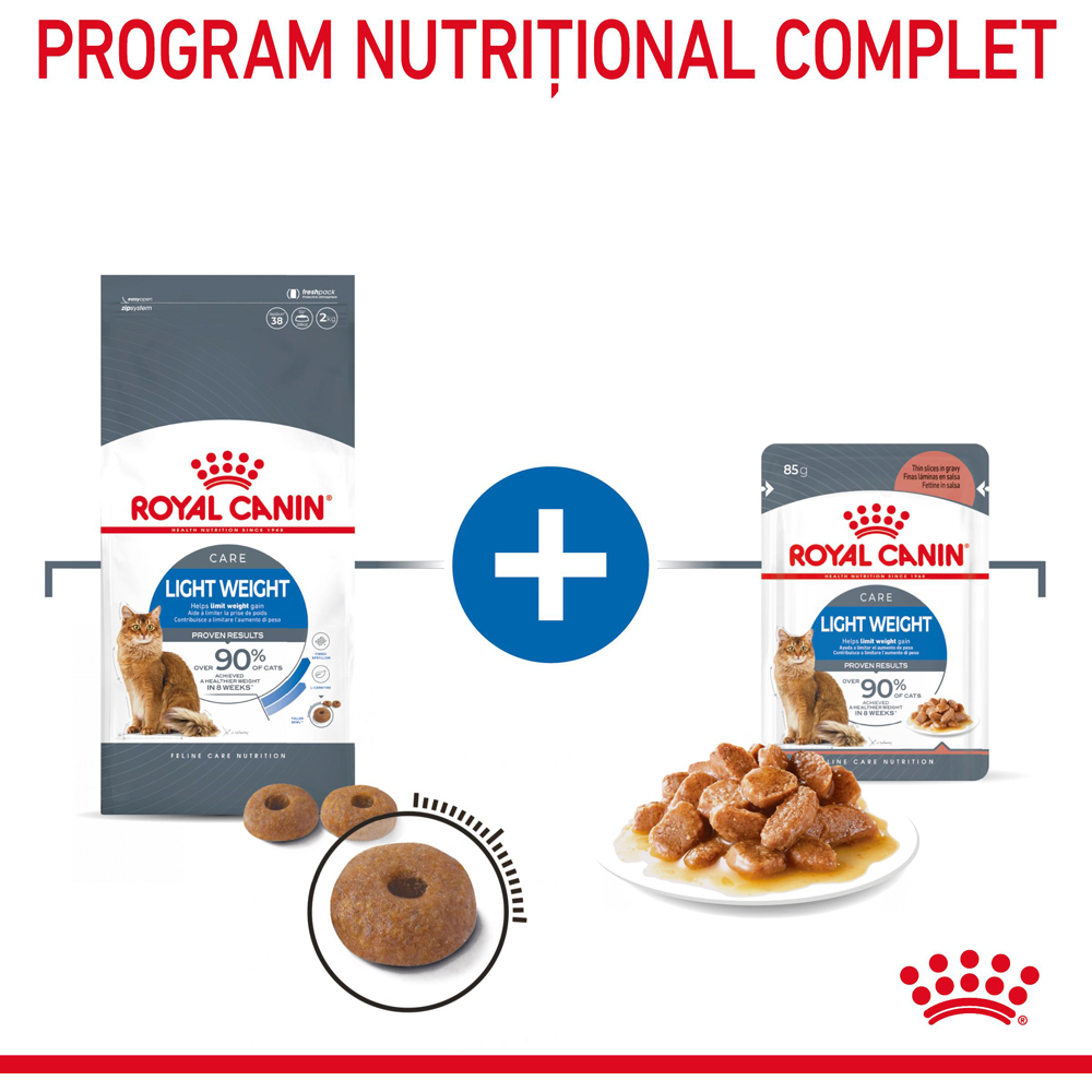 Hrana umeda pentru pisici ROYAL CANIN FCN Light Weight Care Gravy, Adult, 85 g