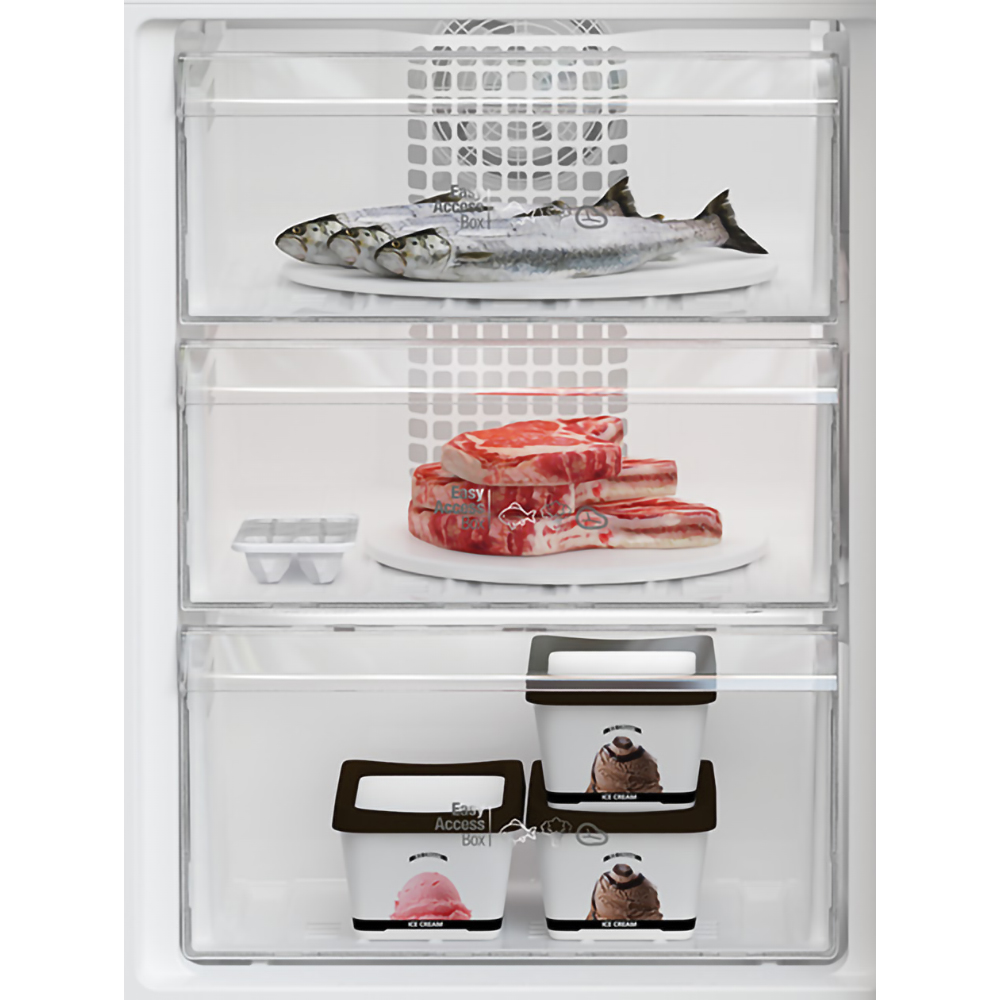 Combina frigorifica ARCTIC AK54305M40NFS, No Frost, 266 l, H 181 cm, Clasa E, argintiu