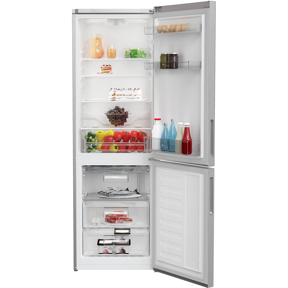 Combina frigorifica ARCTIC AK60320M40S, 300 l, H 185 cm, Clasa E, argintiu