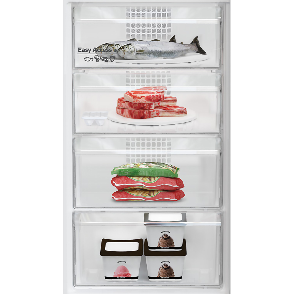 Combina frigorifica ARCTIC AK60386M40NFW, Full No Frost, 358 l, H 202.5 cm, Clasa E, alb