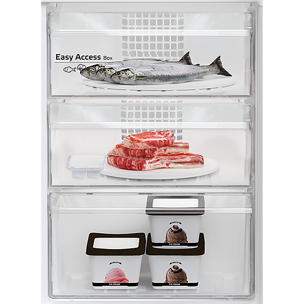 Combina frigorifica ARCTIC AK60406M40DS, 386 l, H 202.5 cm, Clasa E, Dozator apa, argntiu