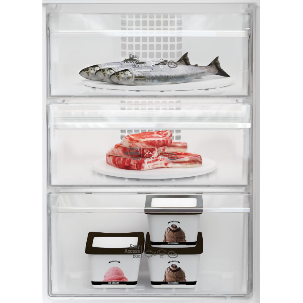 Combina frigorifica ARCTIC AK60406M40NFMT, Full No Frost, 362 l, H 203 cm, Clasa E, gri