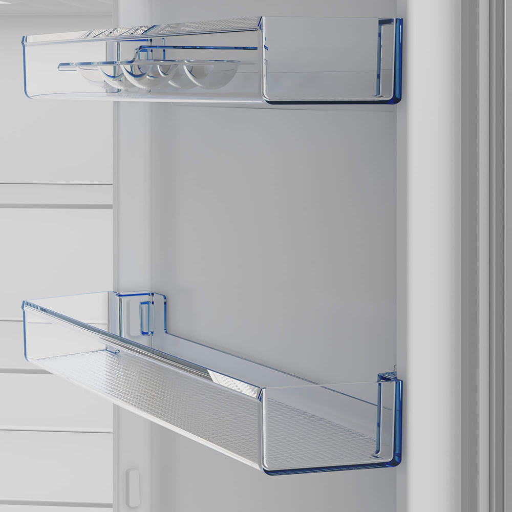 Combina frigorifica BEKO B1RCNA364XB, No Frost, 316 l, H 186.5 cm, Clasa E, argintiu