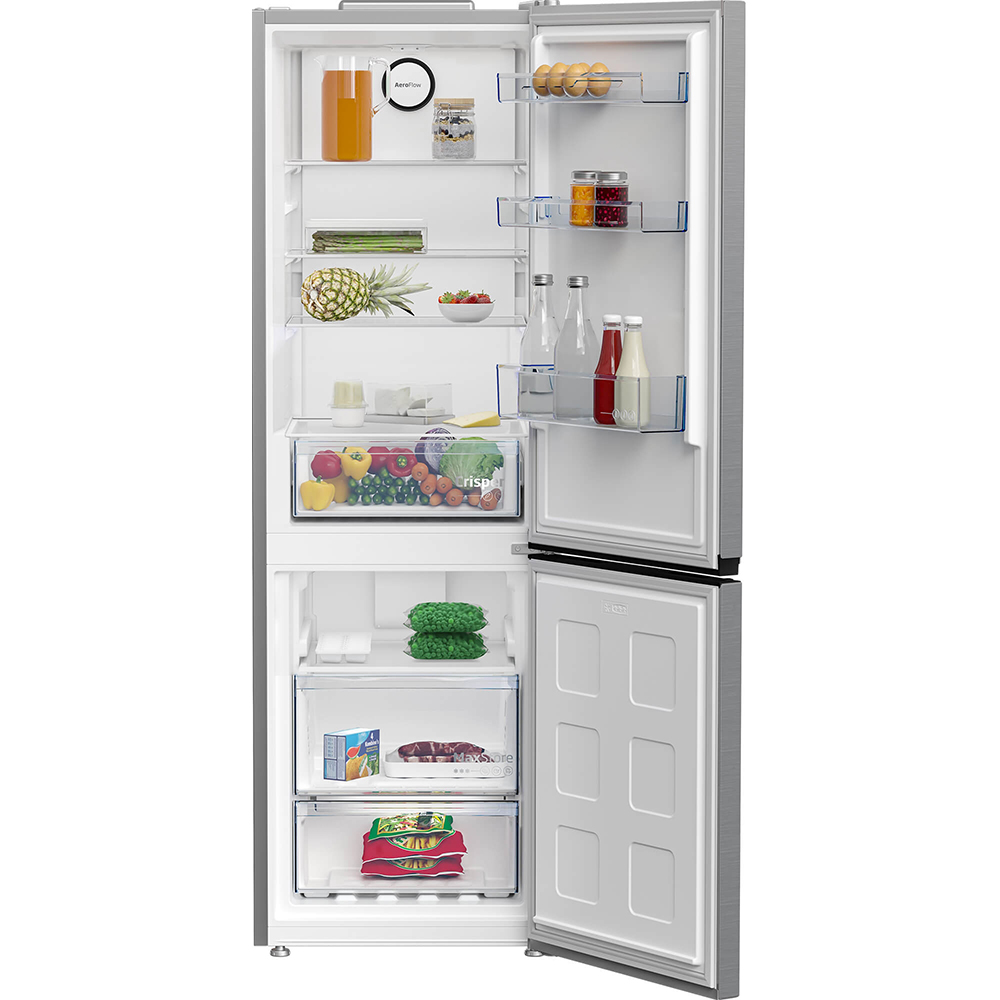 Combina frigorifica BEKO B1RCNA364XB, No Frost, 316 l, H 186.5 cm, Clasa E, argintiu