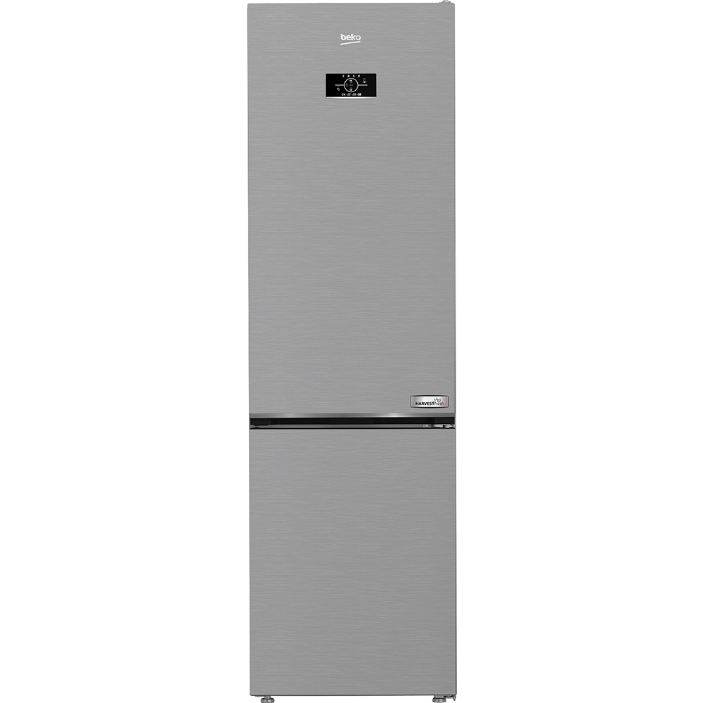 Combina frigorifica BEKO B3RCNA404HXB, No Frost, 355 l, H 203.5 cm, Clasa E, argintiu
