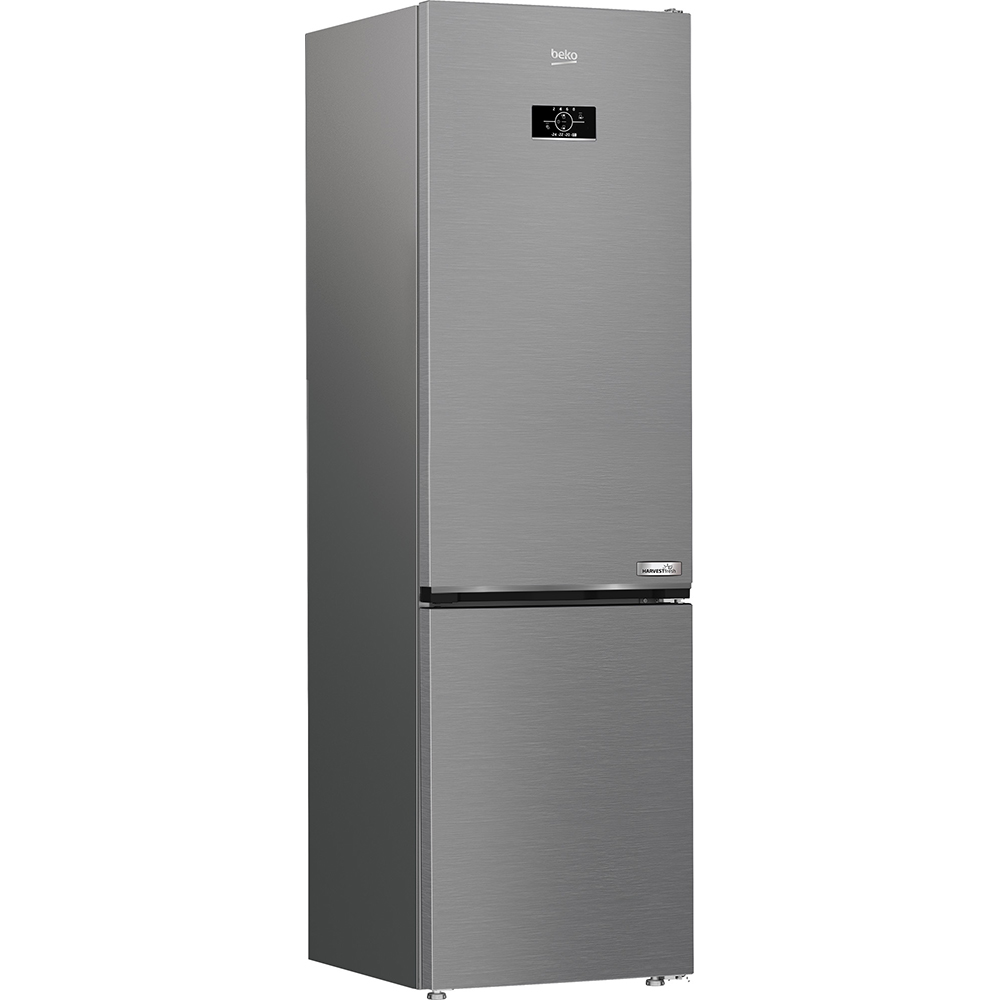 Combina frigorifica BEKO B3RCNA404HXB, No Frost, 355 l, H 203.5 cm, Clasa E, argintiu