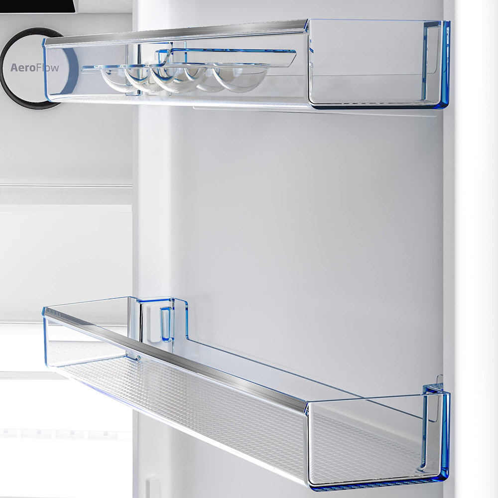 Combina frigorifica BEKO B3RCNA404HXBR1, No Frost, 355 l, H 203.5 cm, Clasa E, dark inox