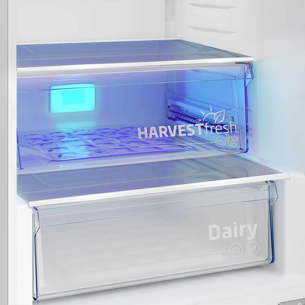 Combina frigorifica BEKO B3RCNA404HXBR1, No Frost, 355 l, H 203.5 cm, Clasa E, dark inox