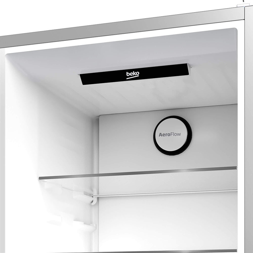 Combina frigorifica BEKO B3RCNA404HXBR1, No Frost, 355 l, H 203.5 cm, Clasa E, dark inox