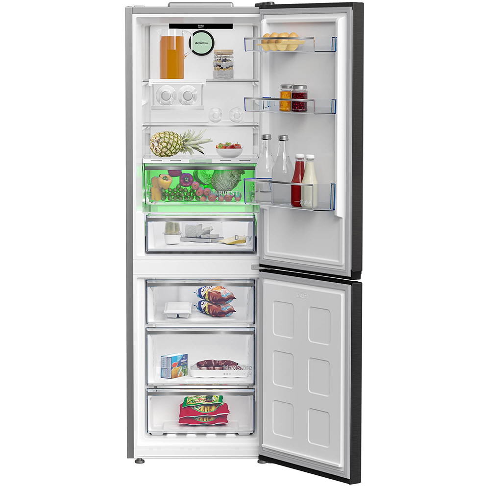 Combina frigorifica BEKO B5RCNA365ZXBR, No Frost, 316 l, H 186.5 cm, Clasa D, dark inox