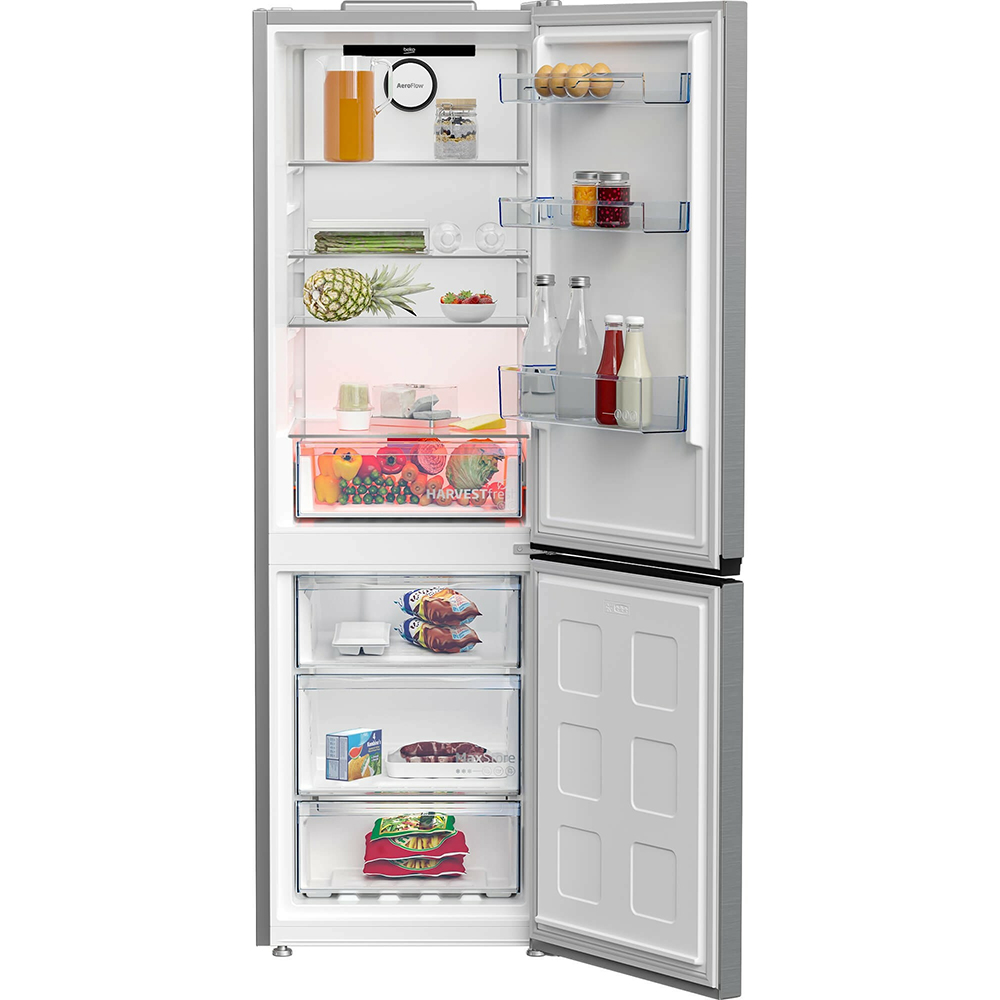 Combina frigorifica BEKO B5RCNA366HXB1, No Frost, 316 l, H 186 cm, Clasa C, argintiu