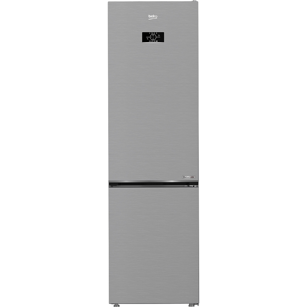 Combina frigorifica BEKO B5RCNA405HXB, No Frost, 355 l, H 203 cm, Clasa D, argintiu