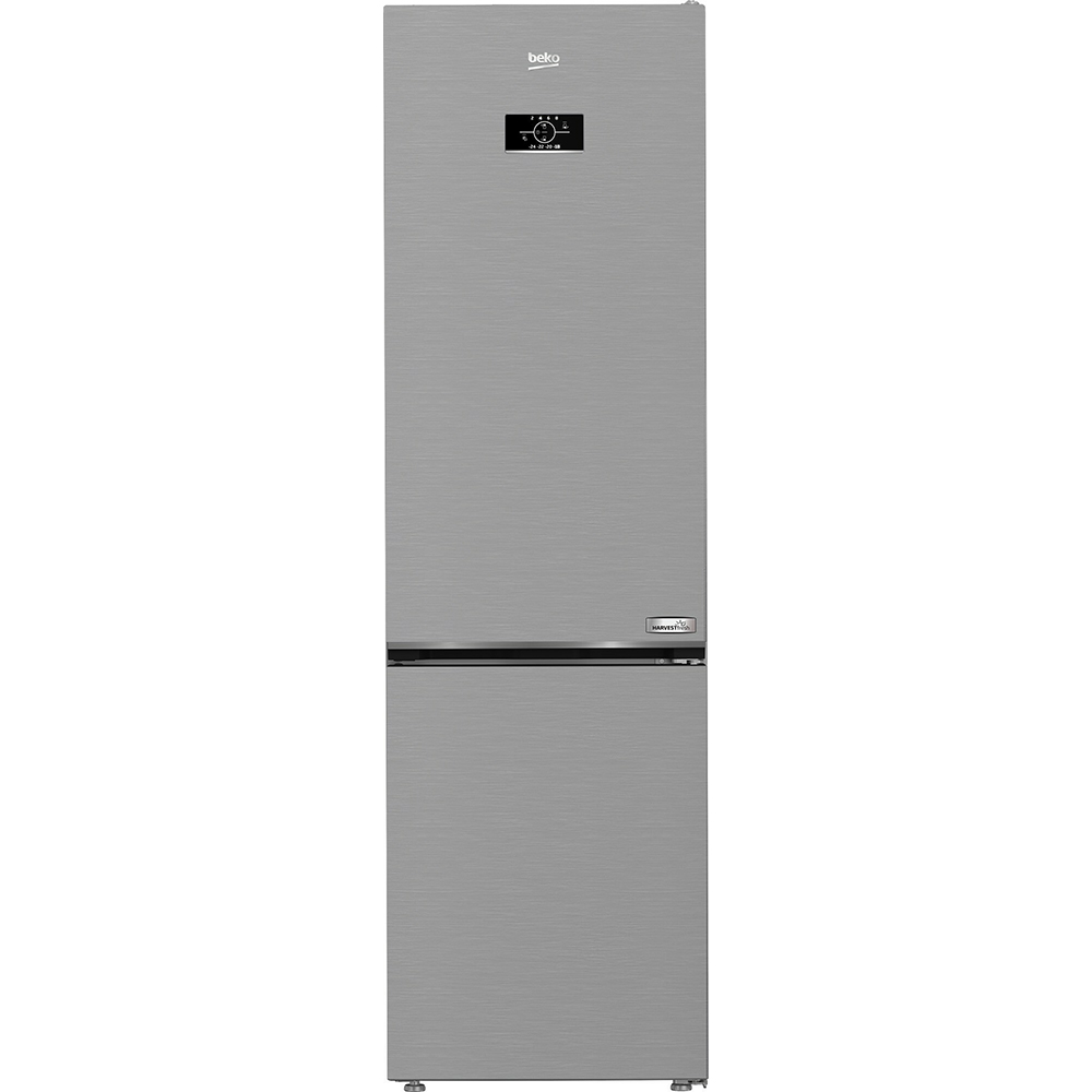 Combina frigorifica BEKO B5RCNA406HXB1, No Frost, 355 l, H 203 cm, Clasa C, argintiu