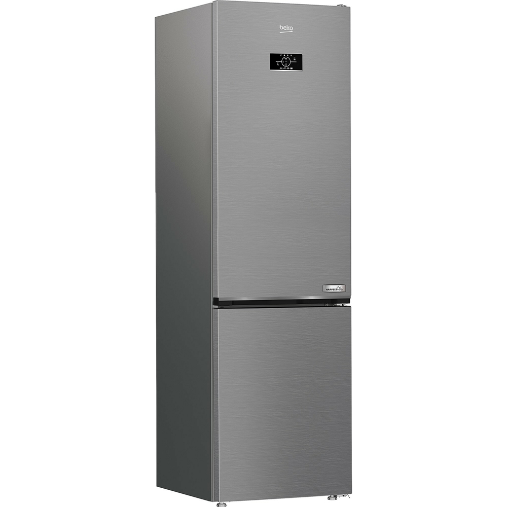 Combina frigorifica BEKO B5RCNA406HXB1, No Frost, 355 l, H 203 cm, Clasa C, argintiu