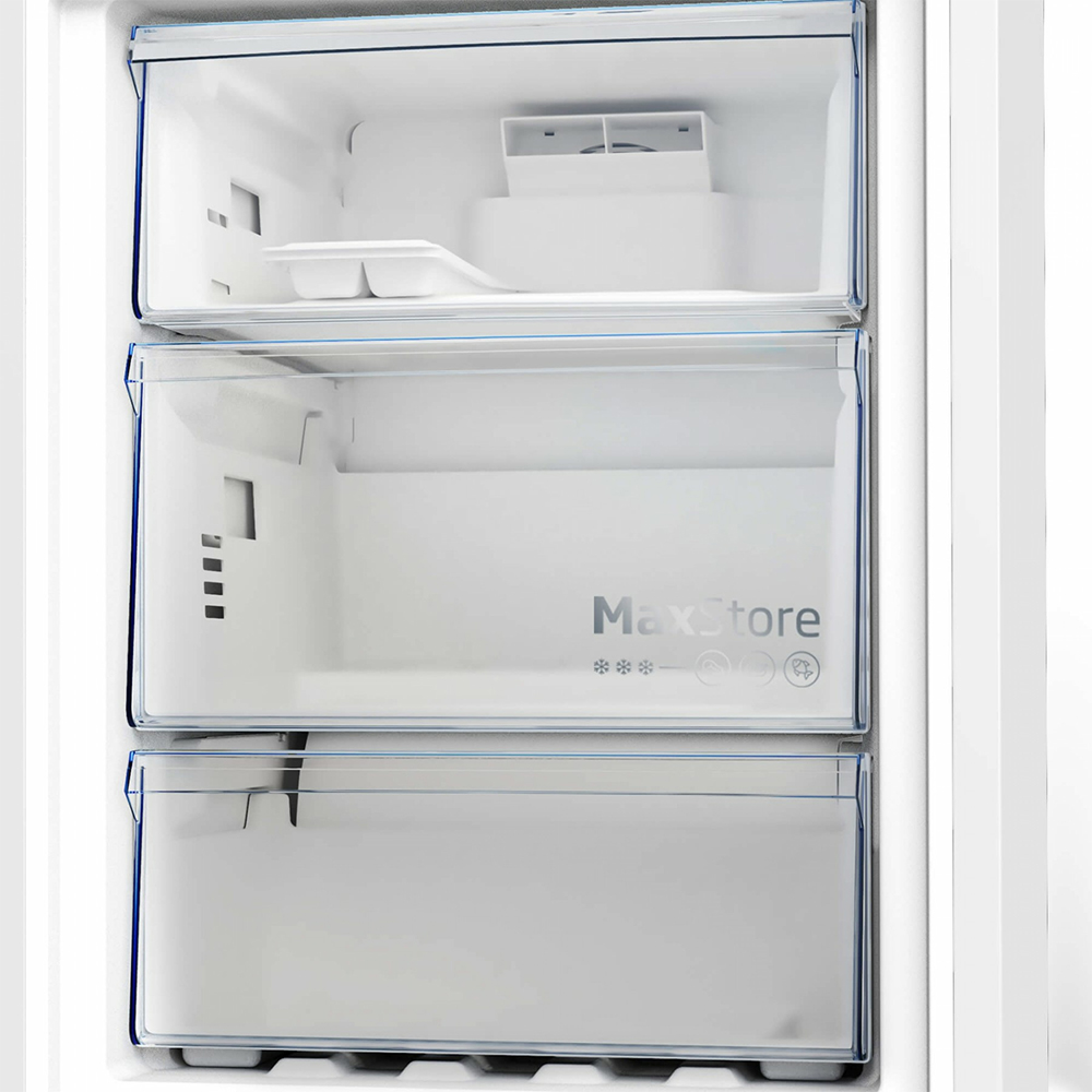 Combina frigorifica BEKO B5RCNA406HXB1, No Frost, 355 l, H 203 cm, Clasa C, argintiu