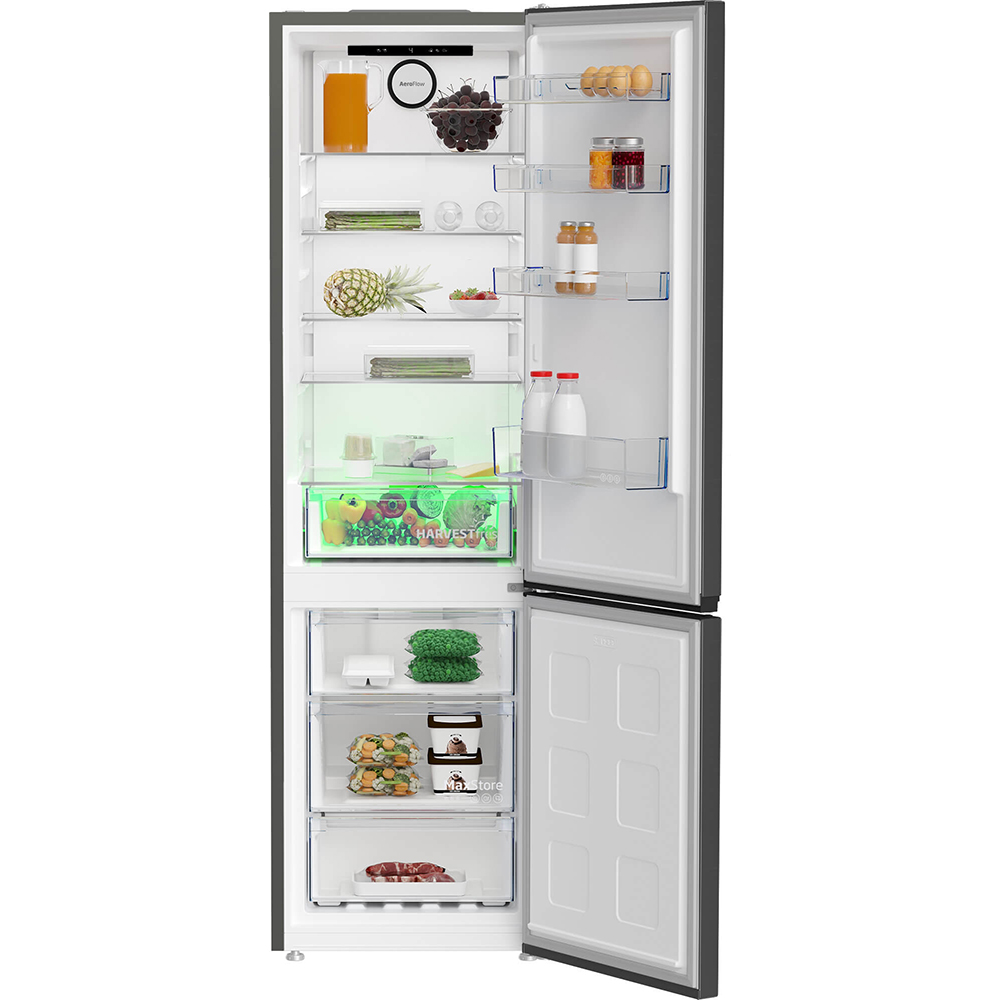 Combina frigorifica BEKO B5RCNA406HXBR, No Frost, 355 l, H 203.5 cm, Clasa C, dark inox
