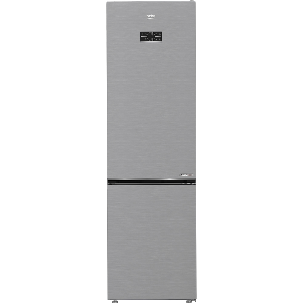 Combina frigorifica BEKO B5RCNA406LXBW, No Frost, 355 l, H 203 cm, Clasa C, argintiu