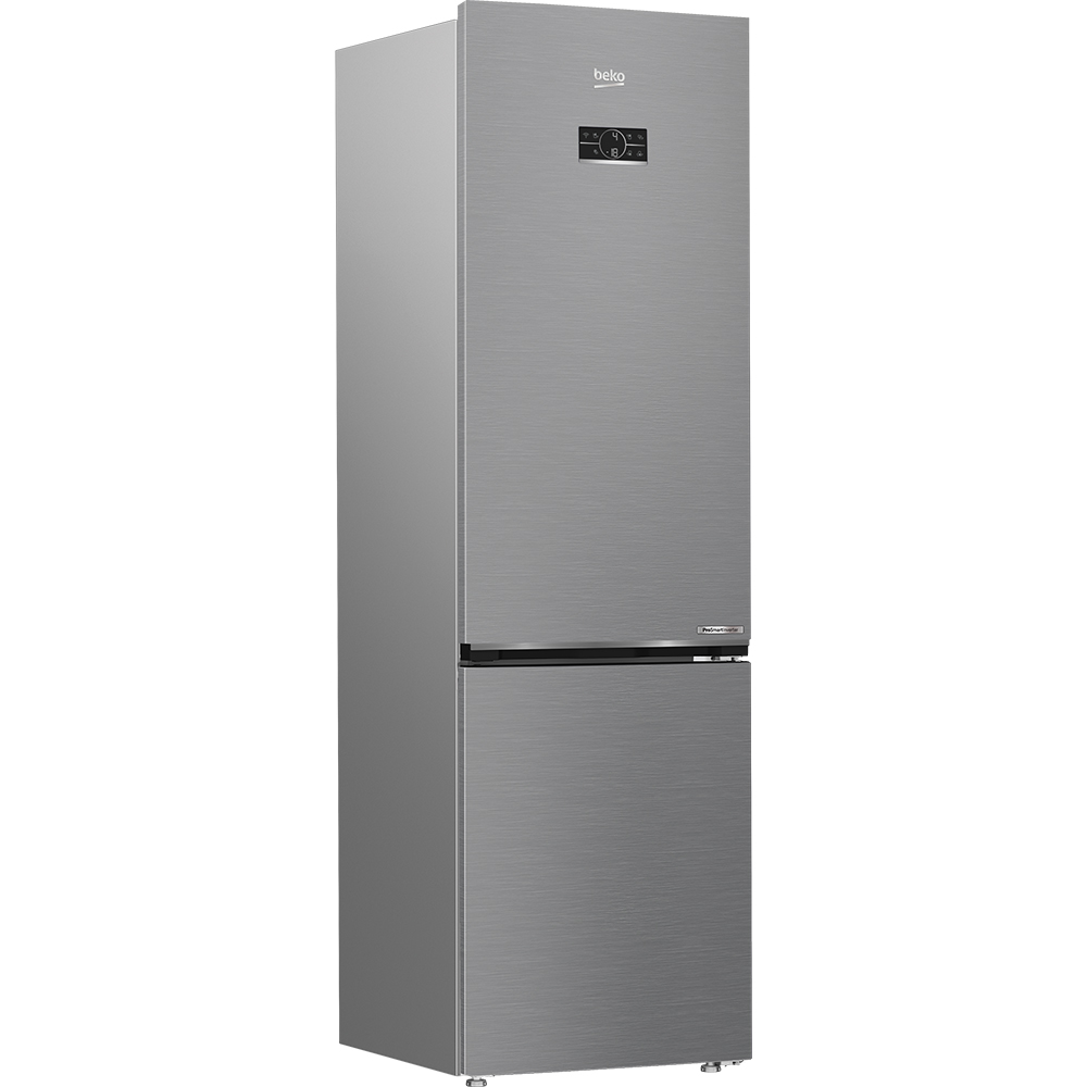 Combina frigorifica BEKO B5RCNA406LXBW, No Frost, 355 l, H 203 cm, Clasa C, argintiu