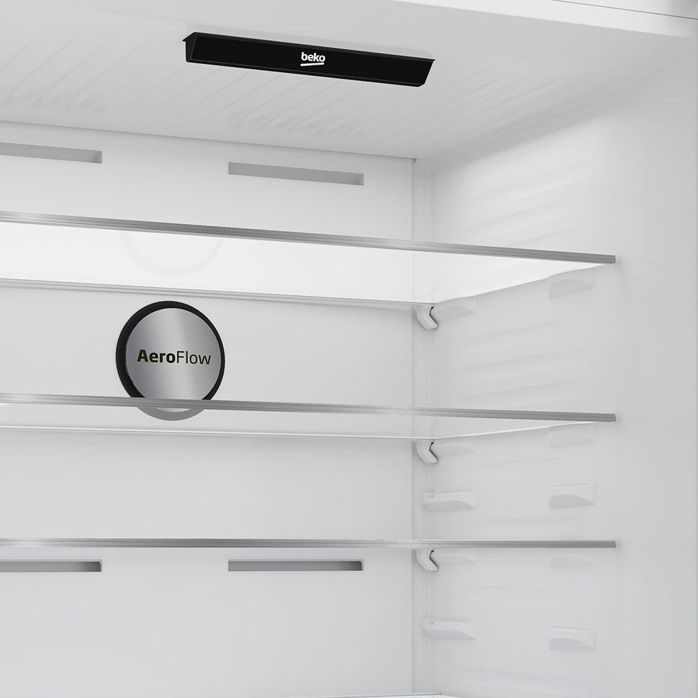 Combina frigorifica BEKO B5RCNE615ZXP, No Frost, 615 l, H 193.5 cm, Clasa D, argintiu