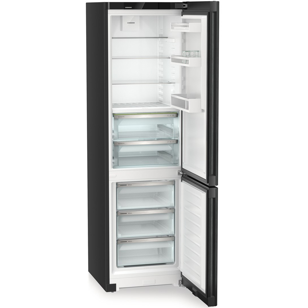 Combina frigorifica LIEBHERR CBNbdc 573i Plus, Duo Cooling, 361 l, H 201.5 cm, Clasa C, negru