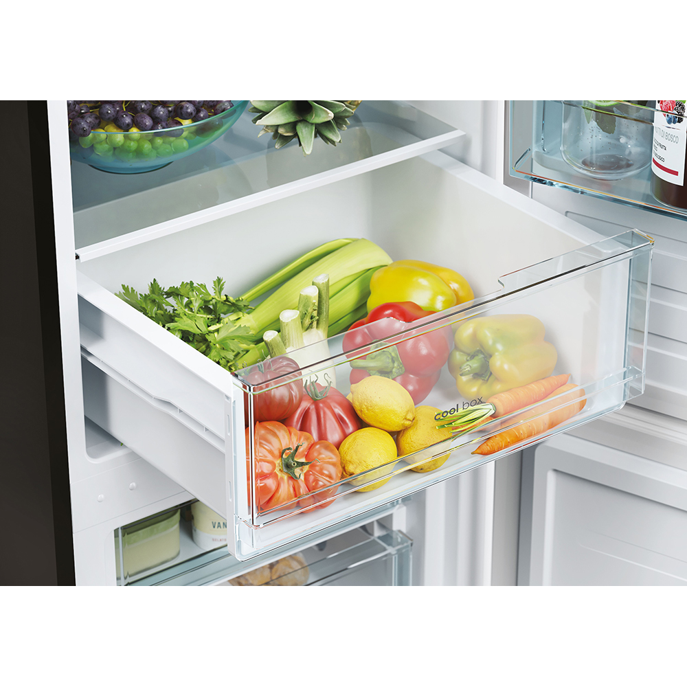 Combina frigorifica CANDY CCT3L517EB, Low Frost, 260 l, H 176 cm, Clasa E, negru