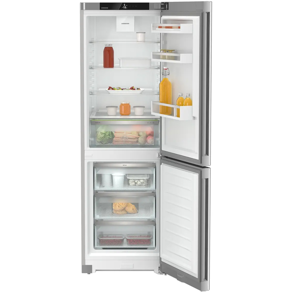 Combina frigorifica LIEBHERR CNsfd 5203 Pure, Duo Cooling, 330 l, H 185.5 cm, Clasa D, argintiu