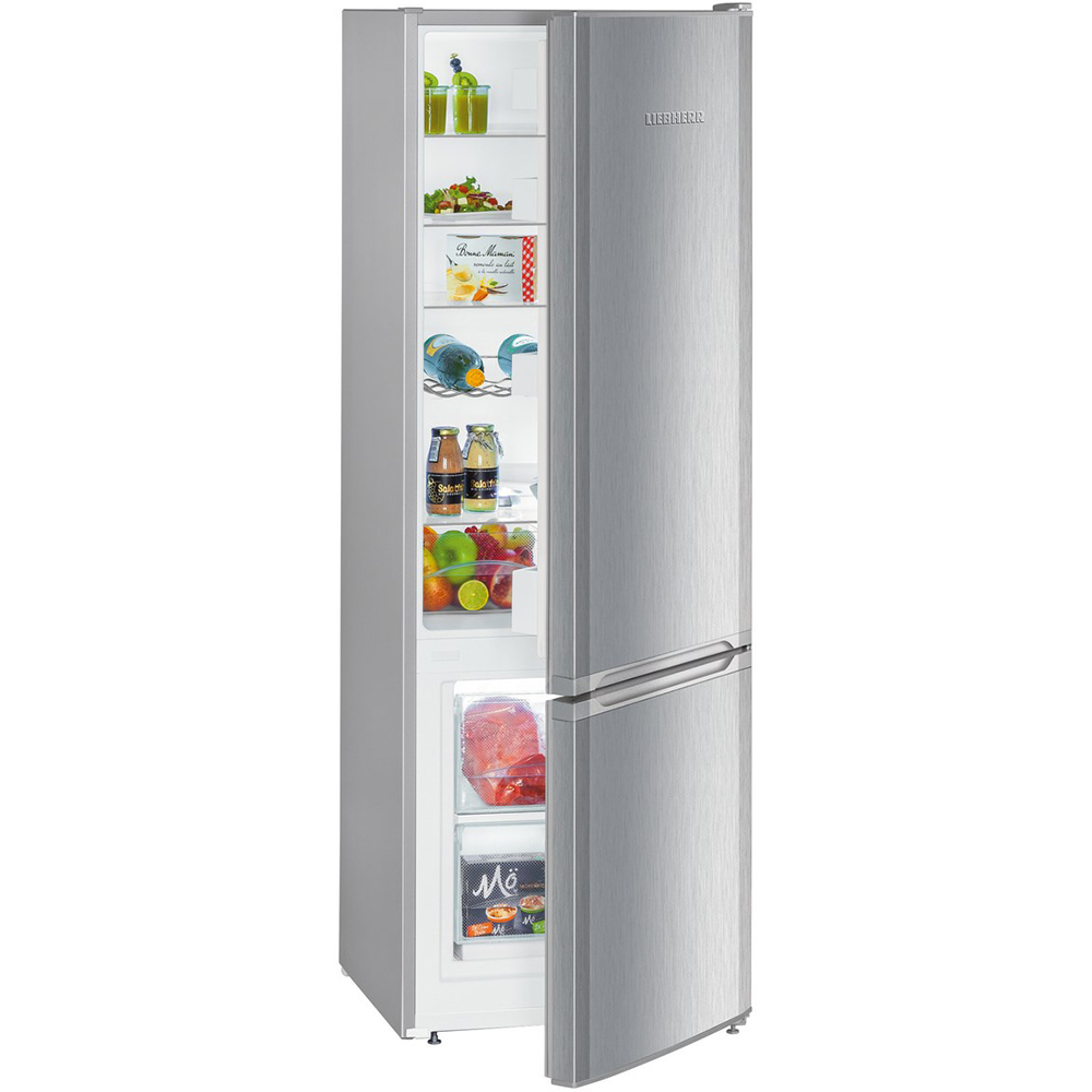 Combina frigorifica LIEBHERR CUele281-26, SmartFrost, 266 l, H 161 cm, Clasa E, argintiu