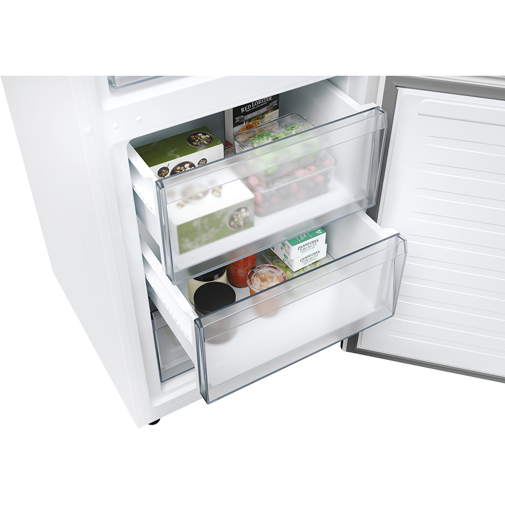 Combina frigorifica CANDY ECN4CQTEW186, Total No Frost, 355 l, H 185 cm, Clasa E, Wi-Fi, alb