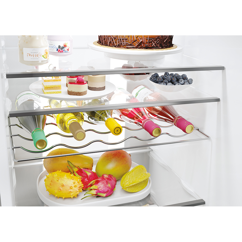 Combina frigorifica CANDY ECN4CQTEX206, Total No Frost, 409 l, H 205 cm, Clasa E, Wi-Fi, inox