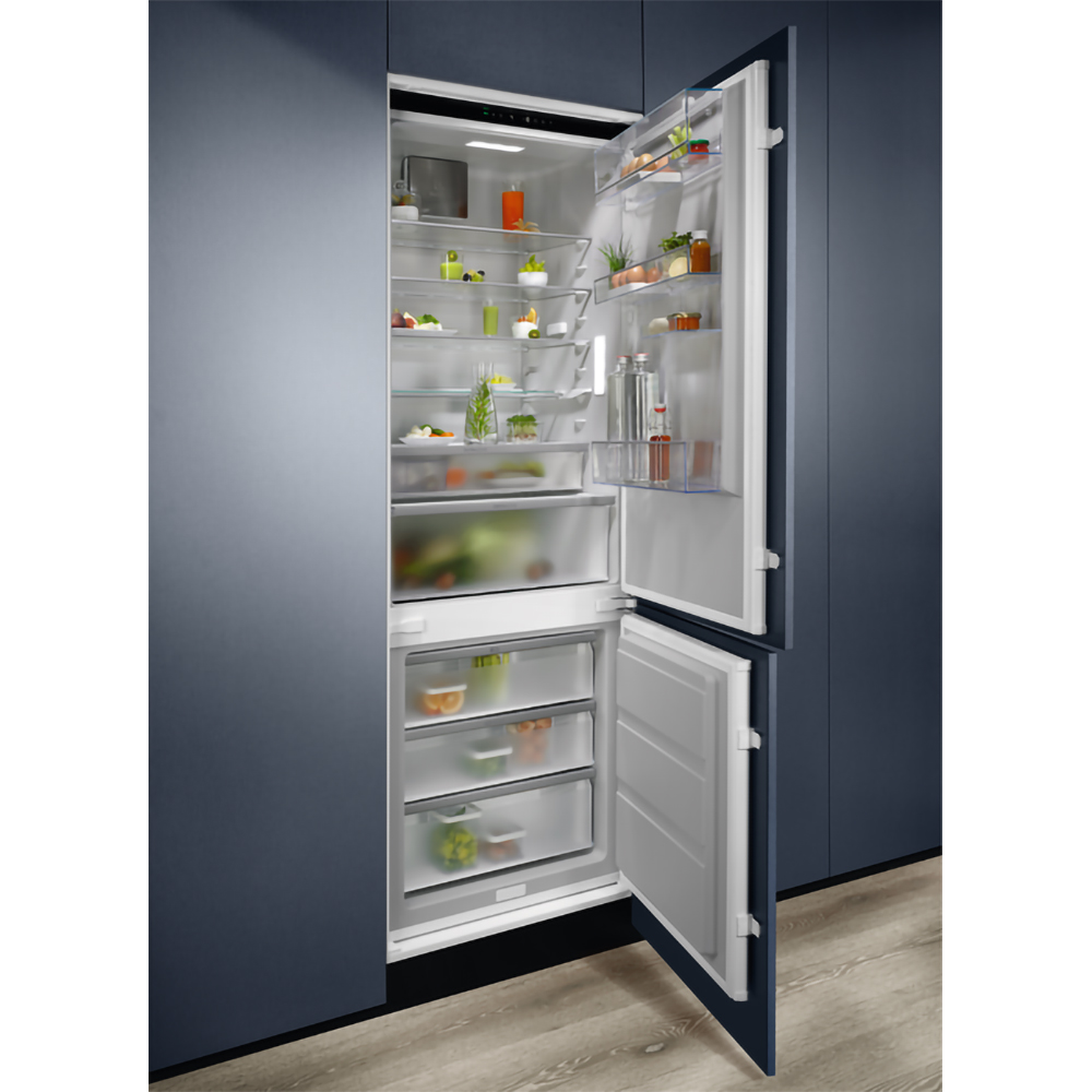 Combina frigorifica incorporabila ELECTROLUX ENP7TD75S, No Frost, 376 l, H 188.4 cm, Clasa D