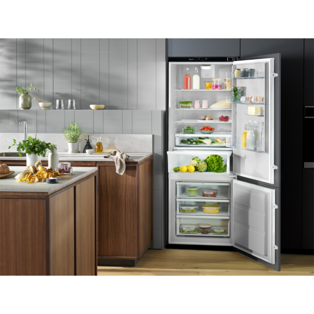 Combina frigorifica incorporabila ELECTROLUX ENP7TD75S, No Frost, 376 l, H 188.4 cm, Clasa D