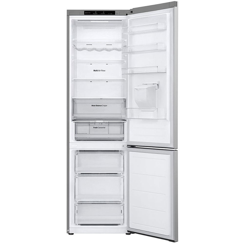 Combina frigorifica LG GBF3202DPY, No Frost, 386 l, H 203 cm, Clasa D, Dozator apa, argintiu