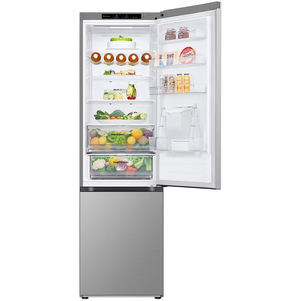 Combina frigorifica LG GBF3202DPY, No Frost, 386 l, H 203 cm, Clasa D, Dozator apa, argintiu