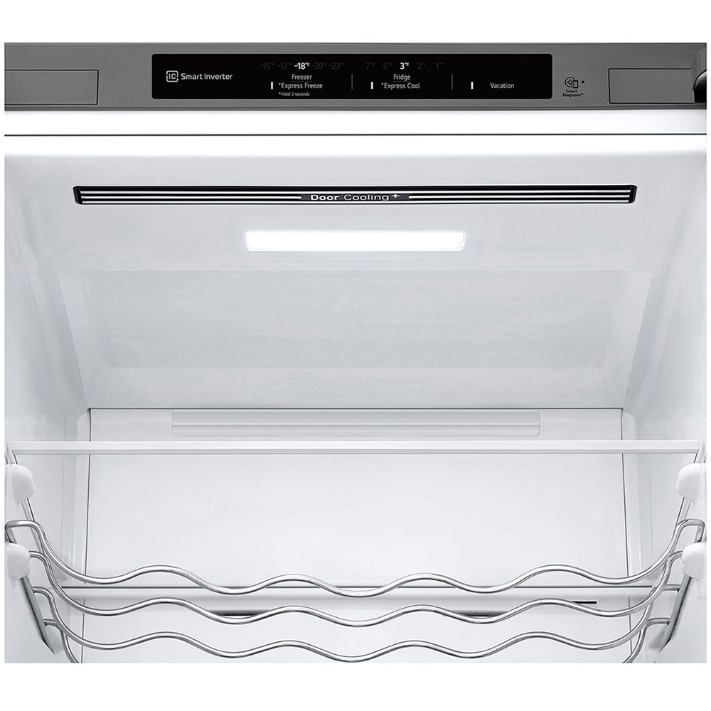 Combina frigorifica LG GBF3202DPY, No Frost, 386 l, H 203 cm, Clasa D, Dozator apa, argintiu