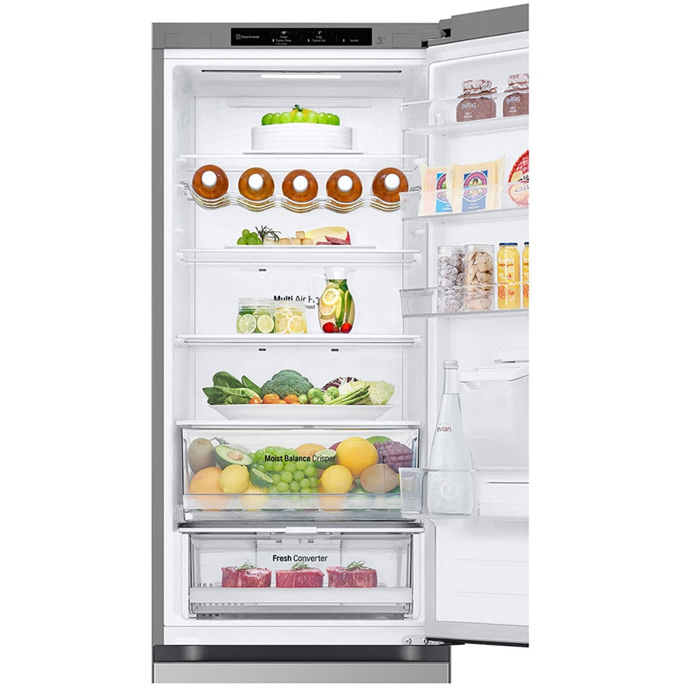 Combina frigorifica LG GBF3202DPY, No Frost, 386 l, H 203 cm, Clasa D, Dozator apa, argintiu