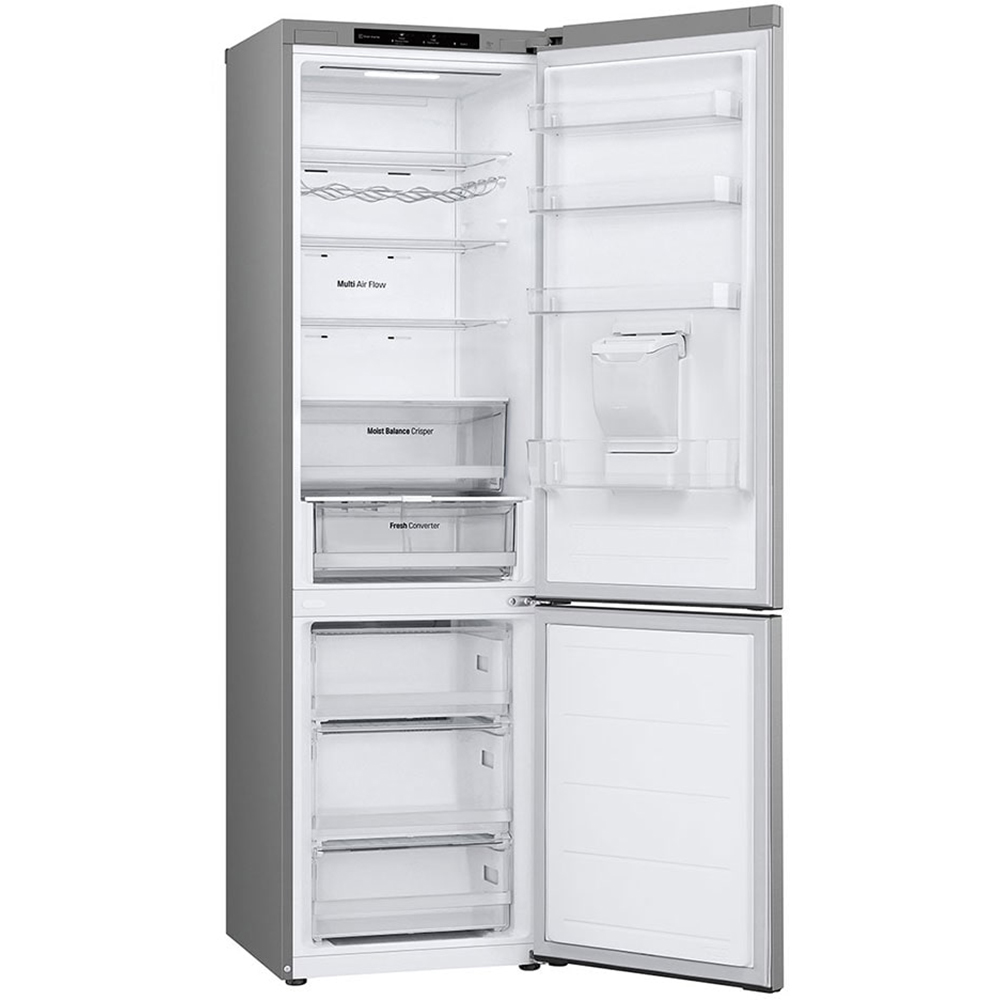 Combina frigorifica LG GBF3202DPY, No Frost, 386 l, H 203 cm, Clasa D, Dozator apa, argintiu