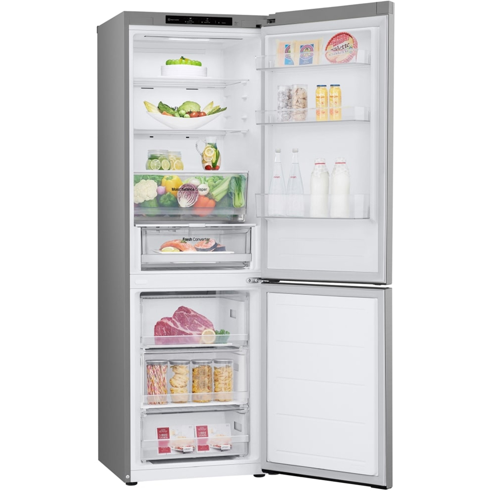 Combina frigorifica LG GBV3100DPY, No Frost, 344 l, H 186 cm, Clasa D, argintiu