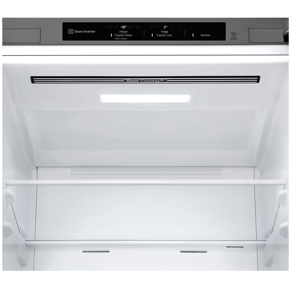 Combina frigorifica LG GBV3100DPY, No Frost, 344 l, H 186 cm, Clasa D, argintiu