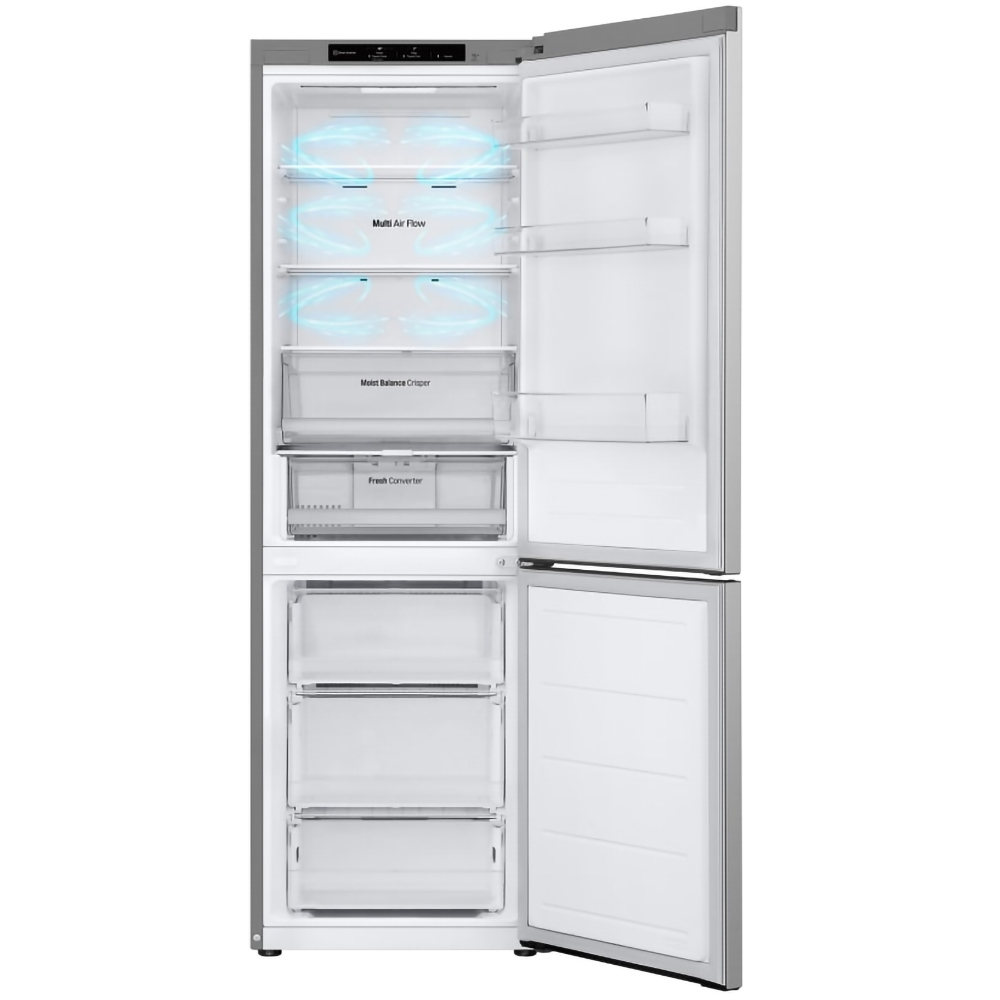Combina frigorifica LG GBV3100DPY, No Frost, 344 l, H 186 cm, Clasa D, argintiu