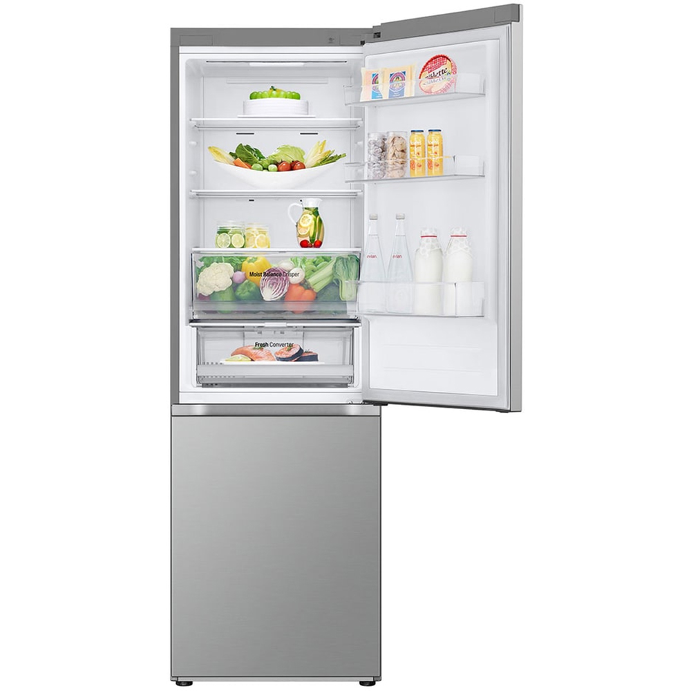 Combina frigorifica LG GBV3110EPY, No Frost, 344 l, H 186 cm, Clasa E, argintiu