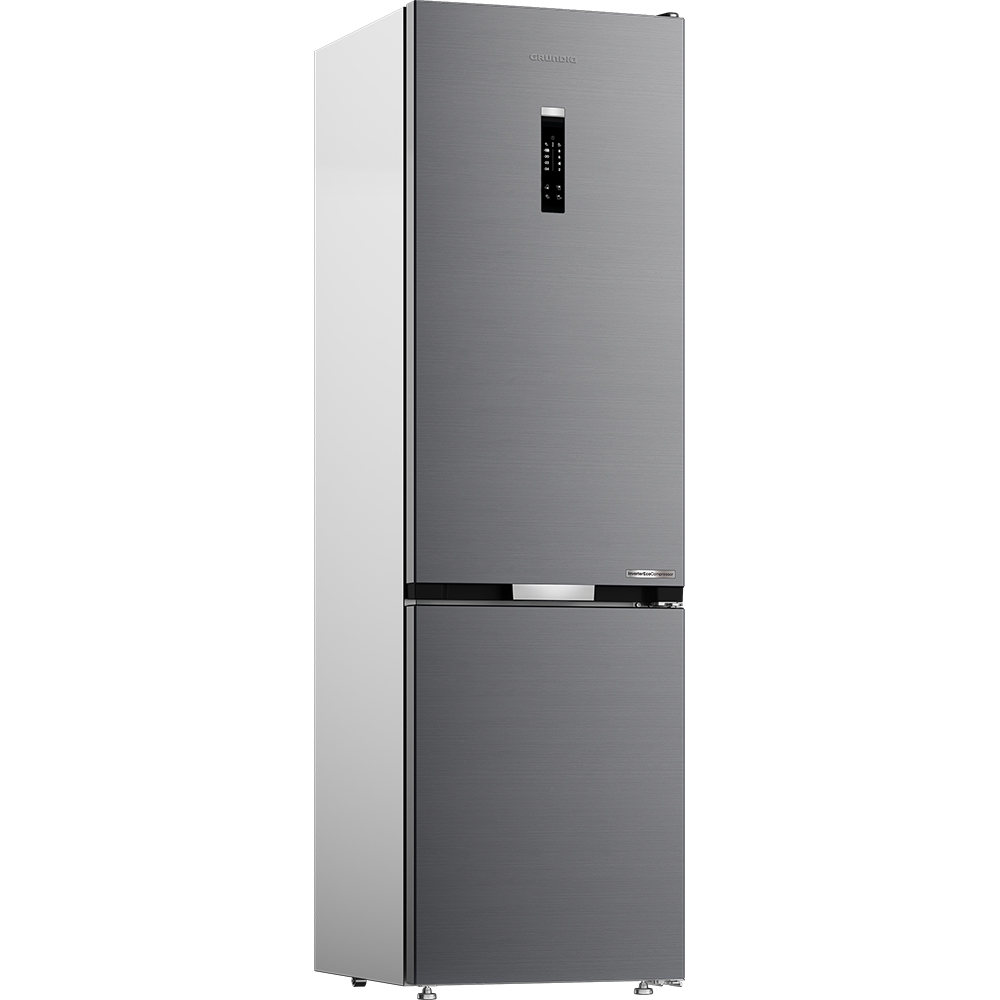 Combina frigorifica GRUNDIG GKPN 46931 XP, No Frost, 355 l, H 203.5 cm, Clasa D, inox