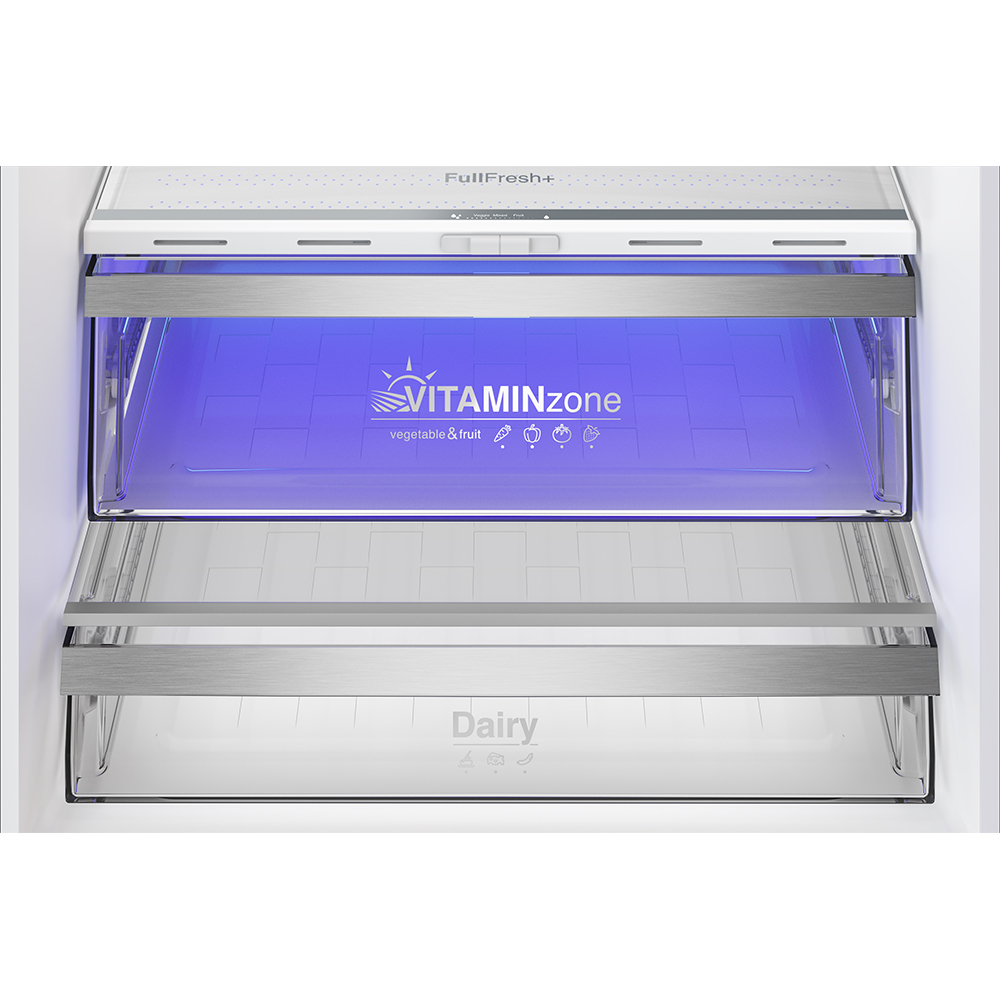 Combina frigorifica GRUNDIG GKPN 67830 FXRW, No Frost Duo Cooling, 551 l, H 187 cm, Clasa D, dark inox