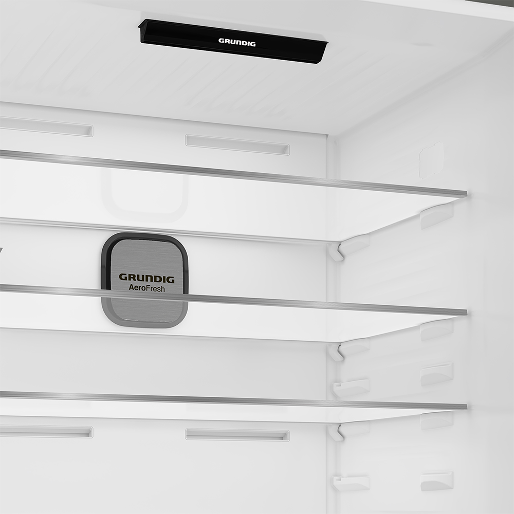 Combina frigorifica GRUNDIG GKPN6893FXD, No Frost, 615 l, H 193 cm, Clasa D, dark inox
